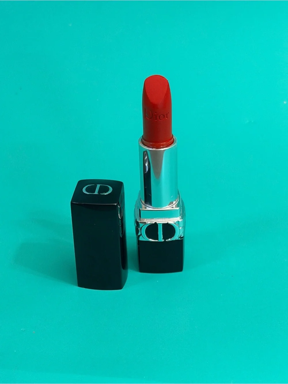 Dior Red Lipstick with Black Case